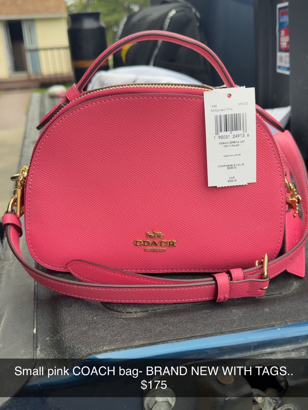 Coach Small Dome Crossbody Satchel in Pink